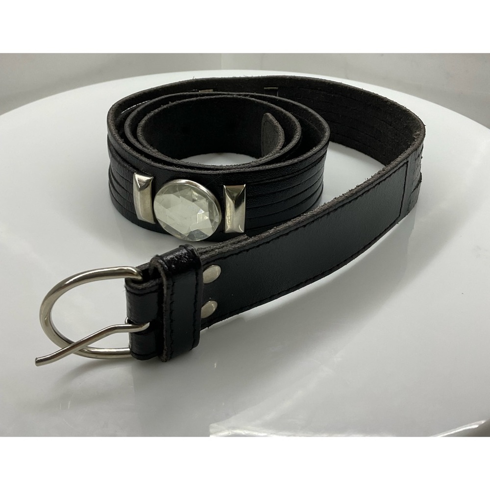 Vintage Echt Leder leather belt with an 80’s Glam Rock feel
